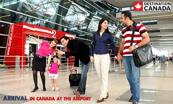 لحظه ورود به کانادا در فرودگاه