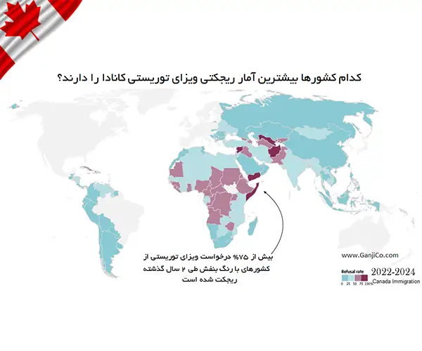 رفع ریجکتی ویزای توریستی کانادا